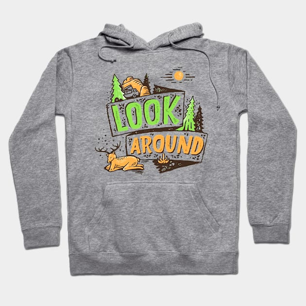 Look Around Hoodie by tolaloli